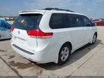 2014 Toyota Sienna Le V6 8 Passenger White vin: 5TDKK3DCXES430728