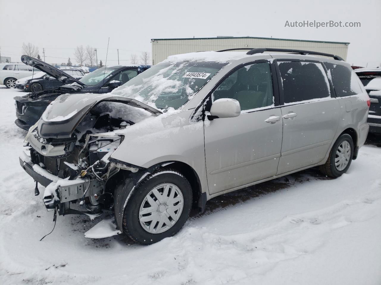 2010 Toyota Sienna Ce Серебряный vin: 5TDKK4CC8AS316180