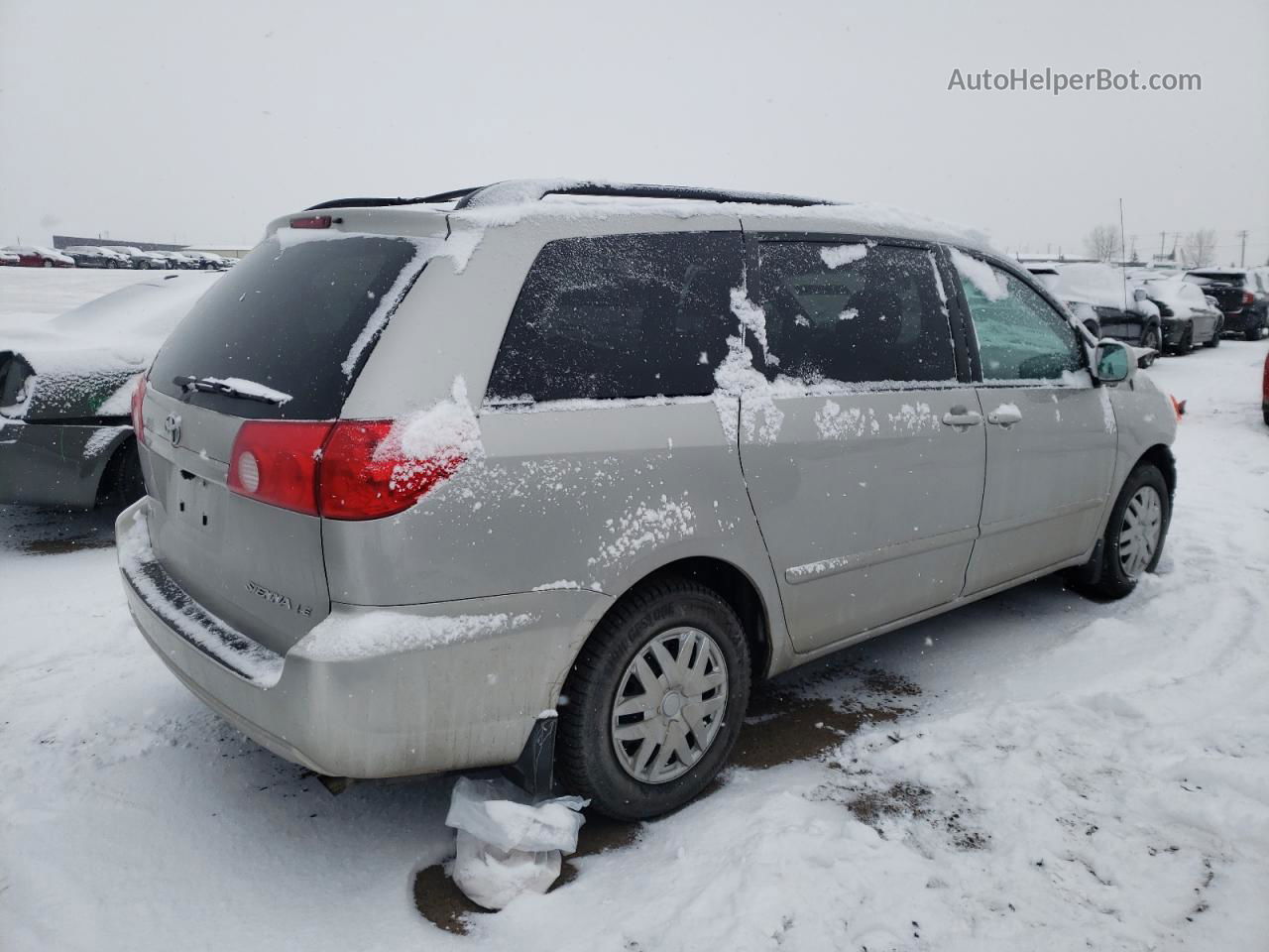 2010 Toyota Sienna Ce Серебряный vin: 5TDKK4CC8AS316180