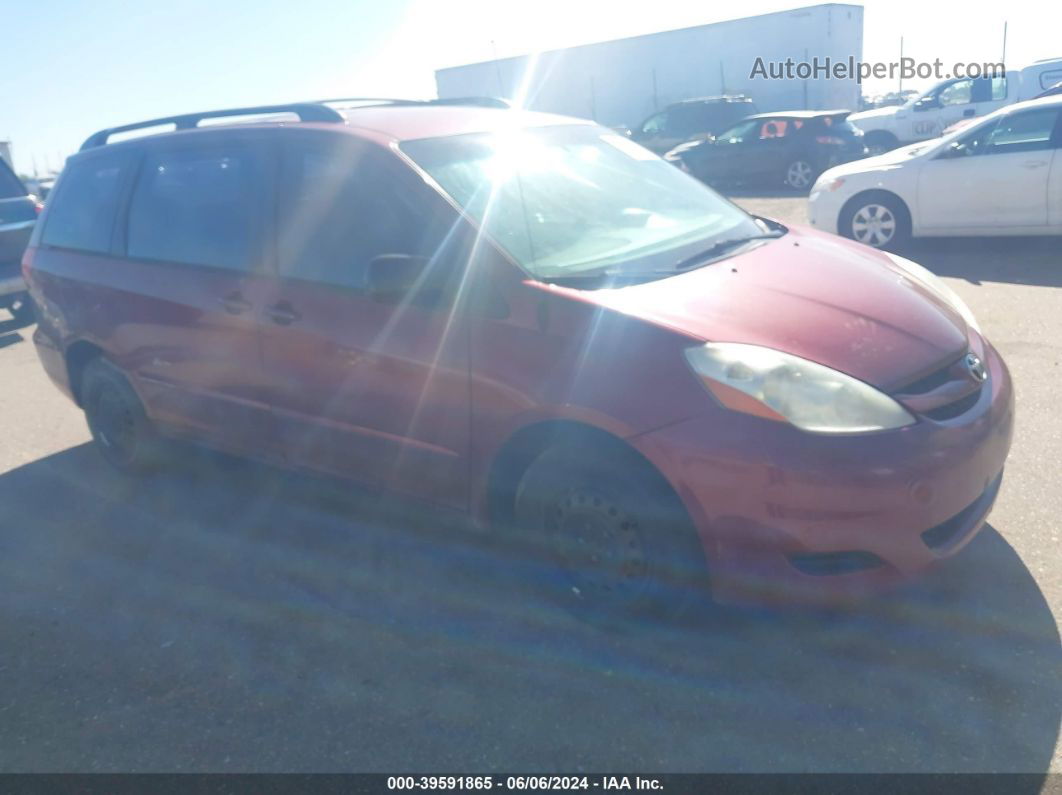 2010 Toyota Sienna Ce Красный vin: 5TDKK4CCXAS341999