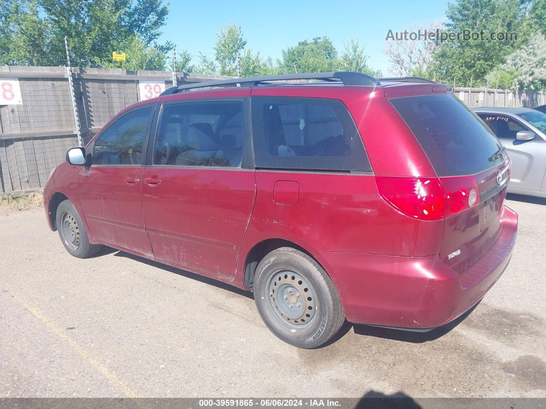 2010 Toyota Sienna Ce Красный vin: 5TDKK4CCXAS341999