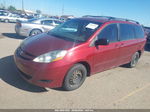 2010 Toyota Sienna Ce Красный vin: 5TDKK4CCXAS341999