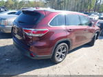 2016 Toyota Highlander Xle V6 Burgundy vin: 5TDKKRFH0GS181824