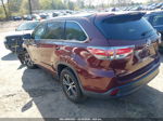 2016 Toyota Highlander Xle V6 Burgundy vin: 5TDKKRFH0GS181824