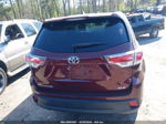 2016 Toyota Highlander Xle V6 Burgundy vin: 5TDKKRFH0GS181824