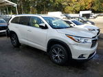 2016 Toyota Highlander Xle White vin: 5TDKKRFH1GS128159