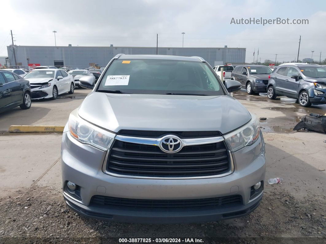 2016 Toyota Highlander Xle V6 Silver vin: 5TDKKRFH1GS131353