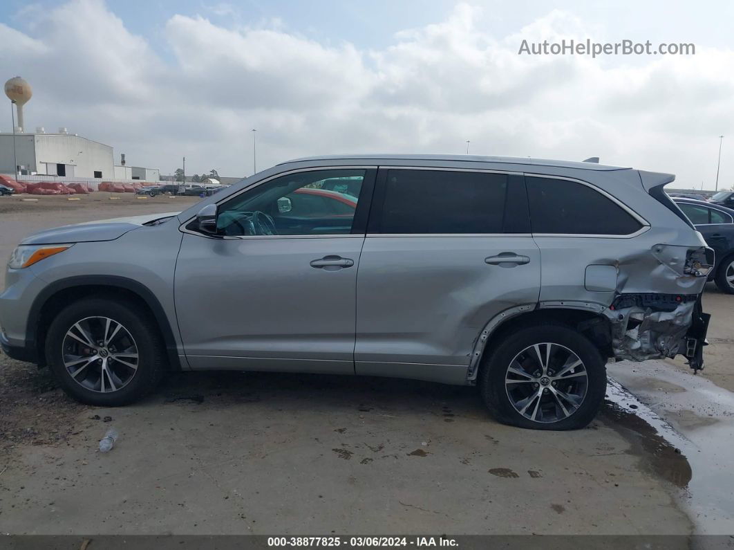 2016 Toyota Highlander Xle V6 Серебряный vin: 5TDKKRFH1GS131353