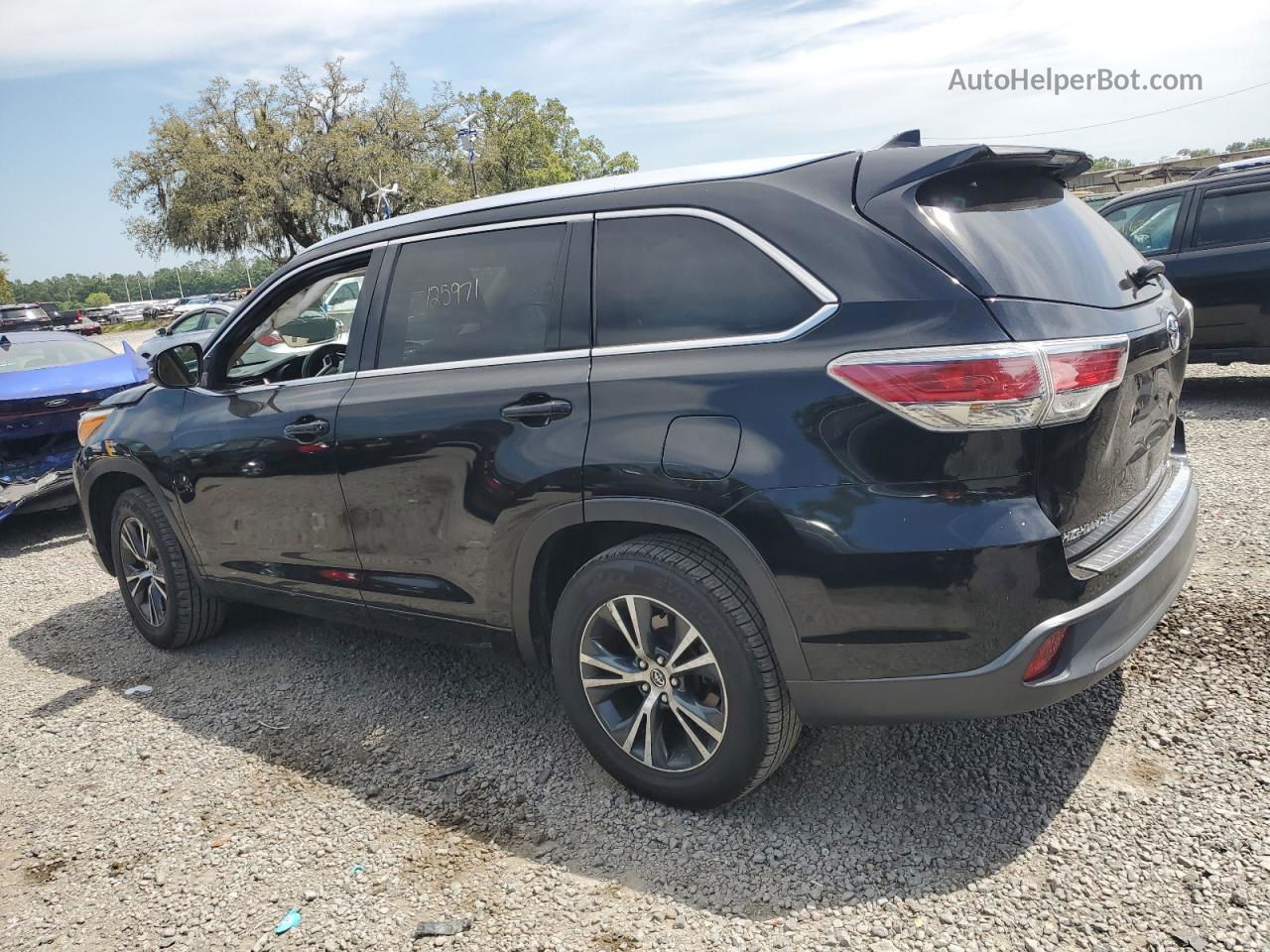 2016 Toyota Highlander Xle Black vin: 5TDKKRFH2GS145651