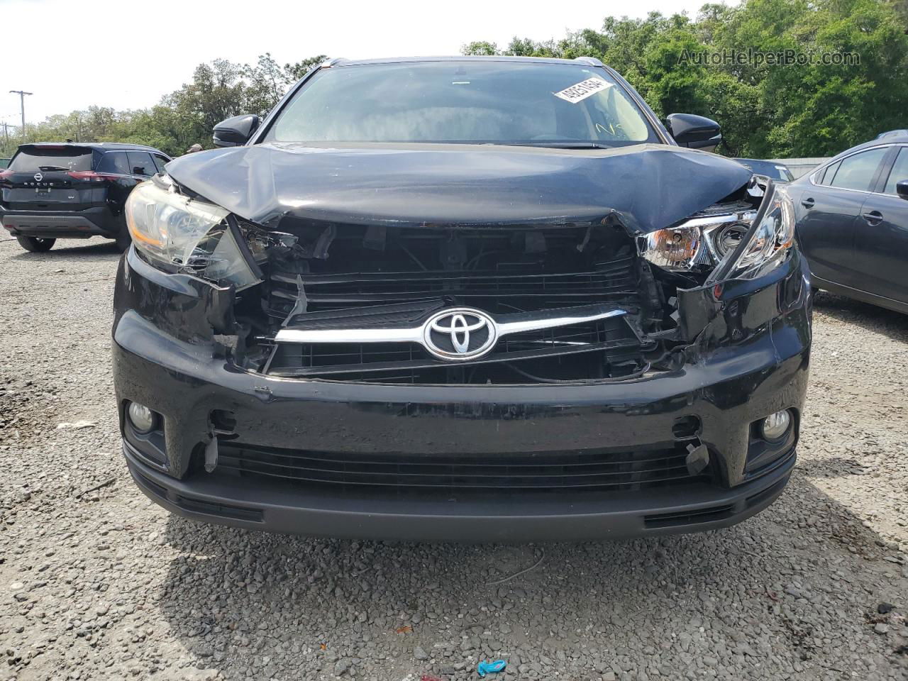 2016 Toyota Highlander Xle Black vin: 5TDKKRFH2GS145651