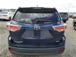 2016 Toyota Highlander Xle Blue vin: 5TDKKRFH4GS140578