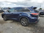 2016 Toyota Highlander Xle Blue vin: 5TDKKRFH4GS140578