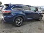 2016 Toyota Highlander Xle Blue vin: 5TDKKRFH4GS140578