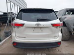 2016 Toyota Highlander Xle V6 White vin: 5TDKKRFH5GS160614