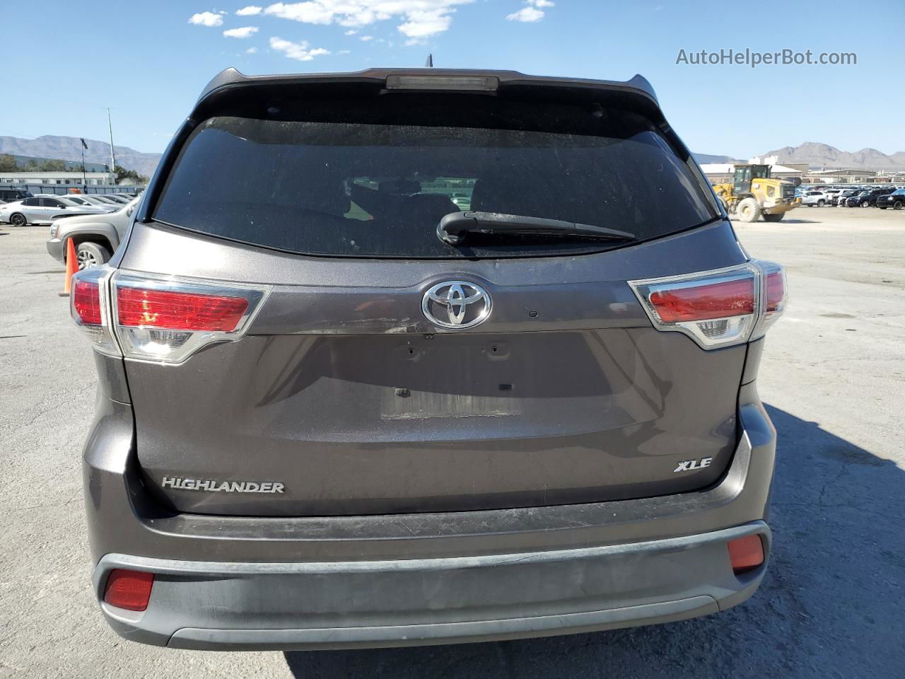 2016 Toyota Highlander Xle Gray vin: 5TDKKRFH5GS502613