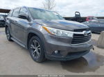 2016 Toyota Highlander Xle V6 Gray vin: 5TDKKRFH7GS145662