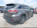 2016 Toyota Highlander Xle V6 Gray vin: 5TDKKRFH7GS145662