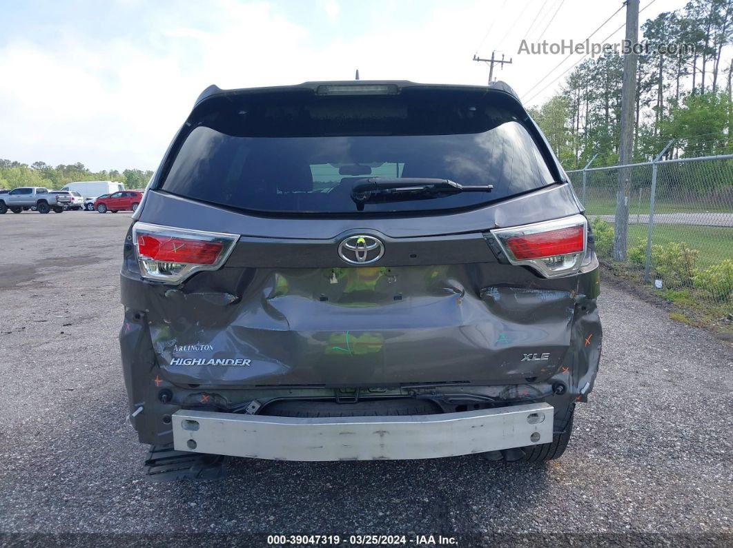 2016 Toyota Highlander Xle V6 Серый vin: 5TDKKRFHXGS128080