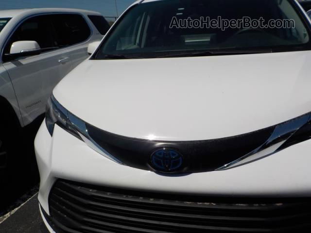 2022 Toyota Sienna Le White vin: 5TDKRKEC0NS079784