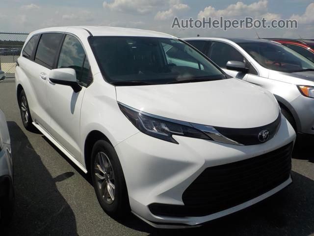 2022 Toyota Sienna Le White vin: 5TDKRKEC0NS101587