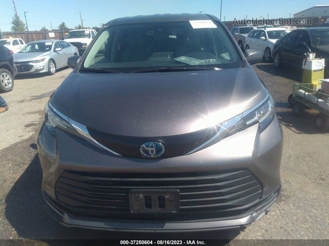 2022 Toyota Sienna Le Серый vin: 5TDKRKEC0NS106126