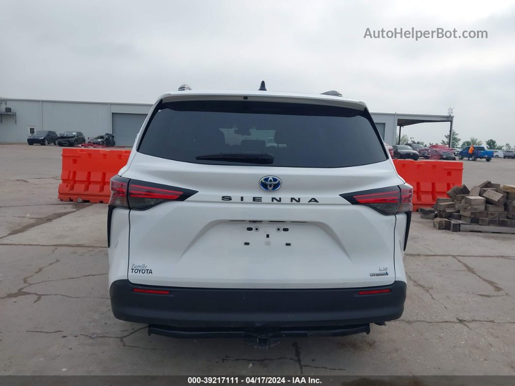 2022 Toyota Sienna Le White vin: 5TDKRKEC0NS108622