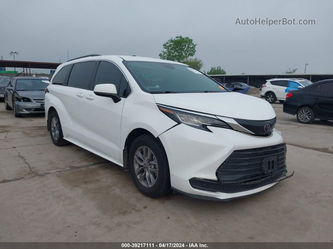 2022 Toyota Sienna Le White vin: 5TDKRKEC0NS108622