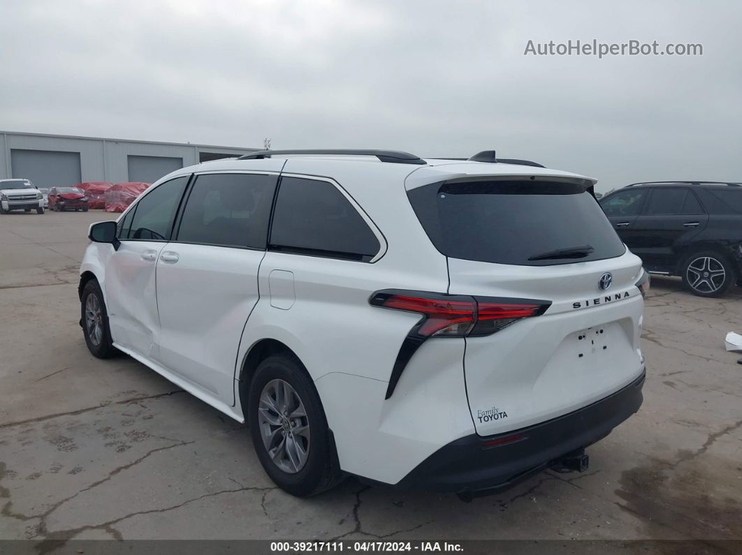 2022 Toyota Sienna Le White vin: 5TDKRKEC0NS108622