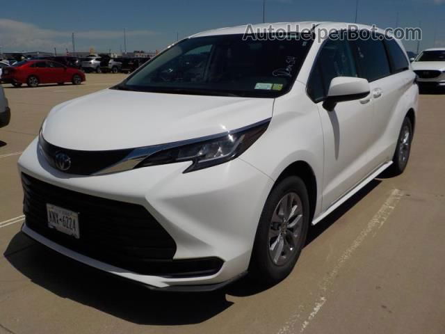 2022 Toyota Sienna Le White vin: 5TDKRKEC0NS111438