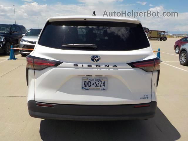 2022 Toyota Sienna Le White vin: 5TDKRKEC0NS111438