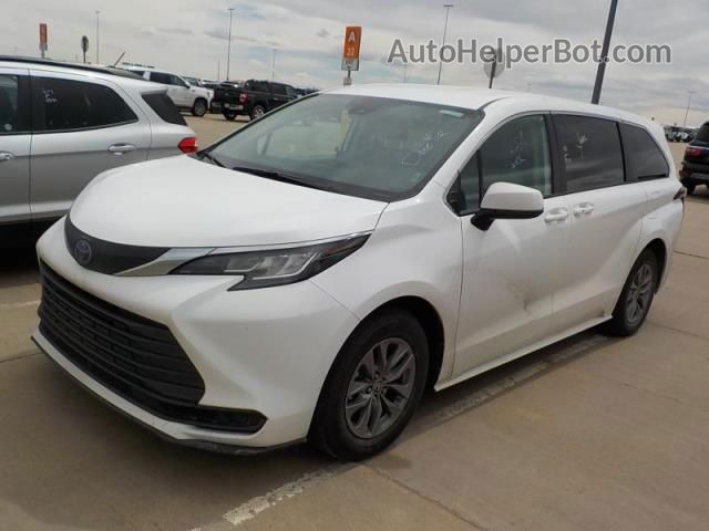 2022 Toyota Sienna Le White vin: 5TDKRKEC1NS076621