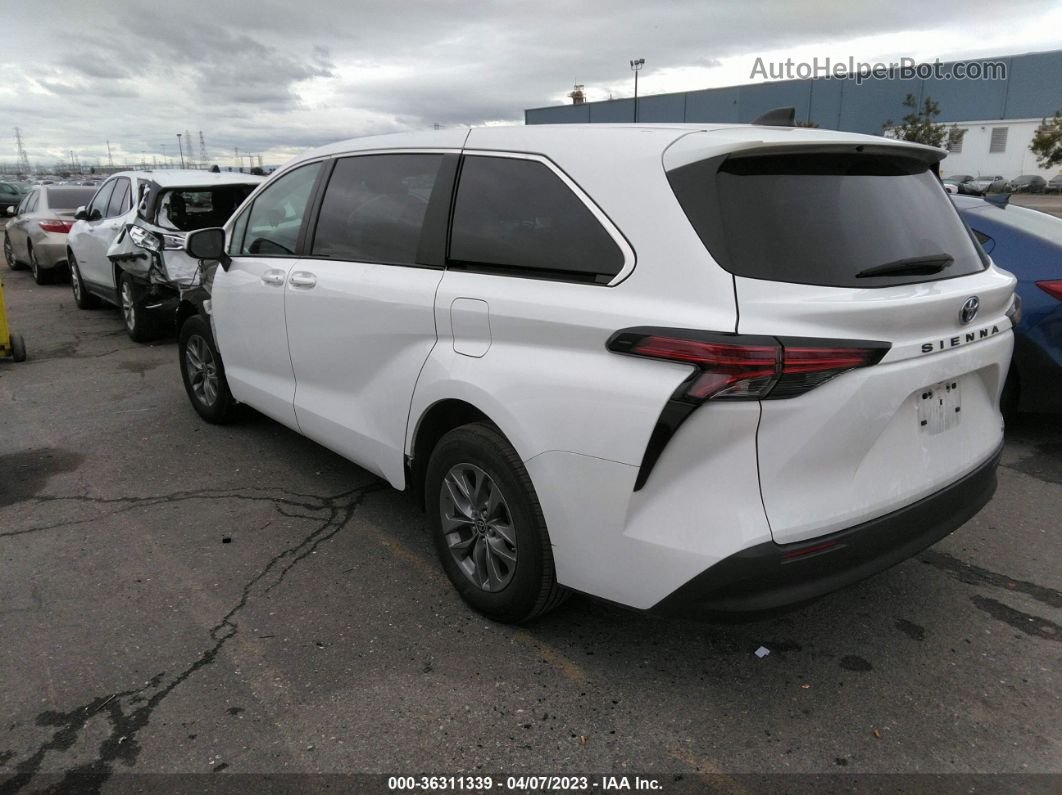 2022 Toyota Sienna Le Белый vin: 5TDKRKEC1NS087439