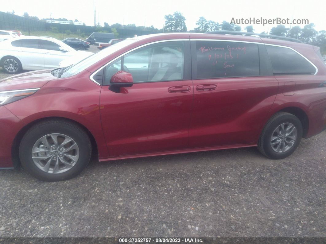 2022 Toyota Sienna Le Red vin: 5TDKRKEC2NS107603