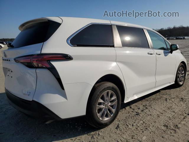 2022 Toyota Sienna Le Белый vin: 5TDKRKEC2NS121954