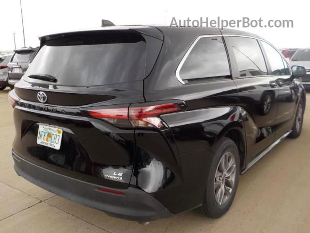 2022 Toyota Sienna Le Черный vin: 5TDKRKEC3NS109599