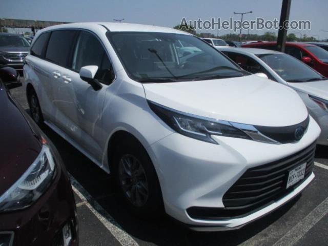 2022 Toyota Sienna Le White vin: 5TDKRKEC5NS075133