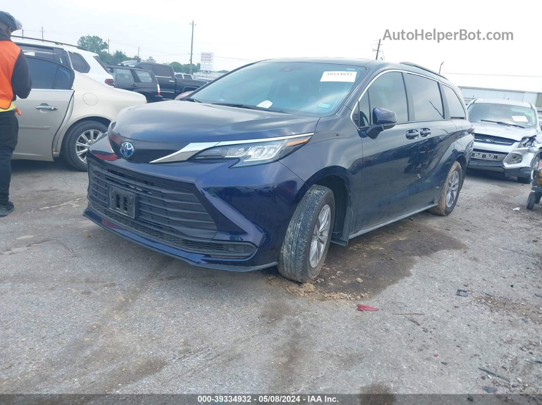 2022 Toyota Sienna Le Синий vin: 5TDKRKEC5NS124668