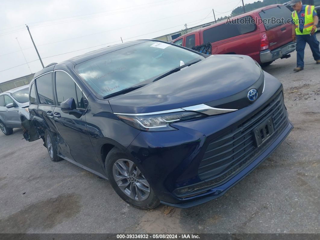 2022 Toyota Sienna Le Синий vin: 5TDKRKEC5NS124668