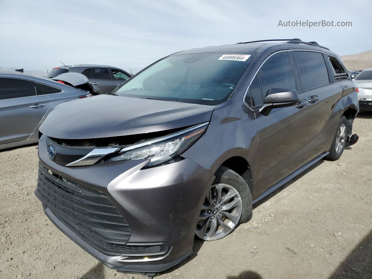 2022 Toyota Sienna Le Gray vin: 5TDKRKEC7NS084366