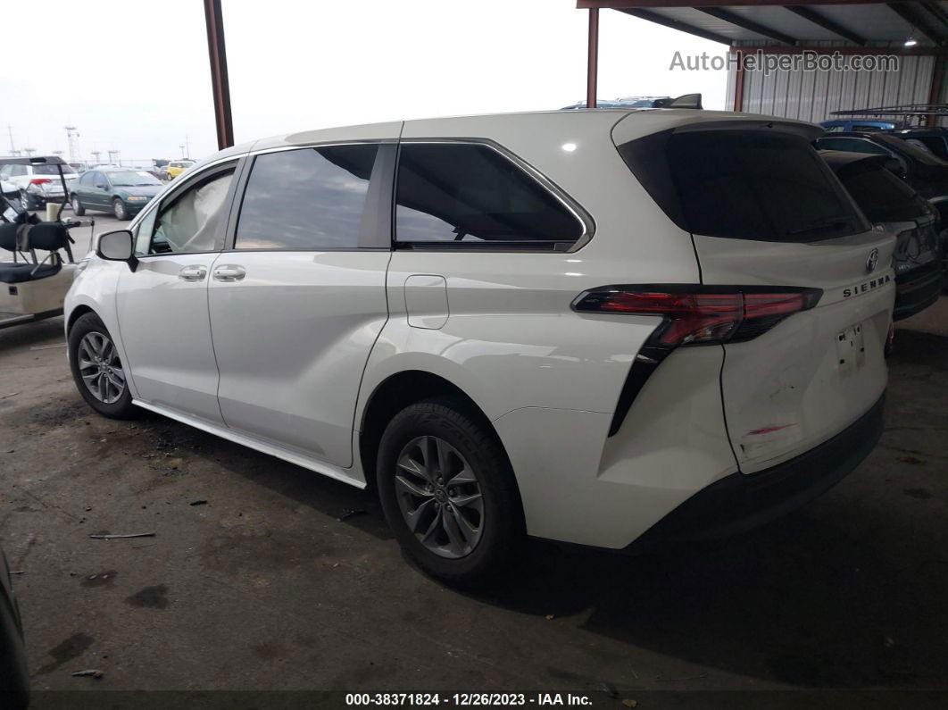 2022 Toyota Sienna Le White vin: 5TDKRKEC7NS099627