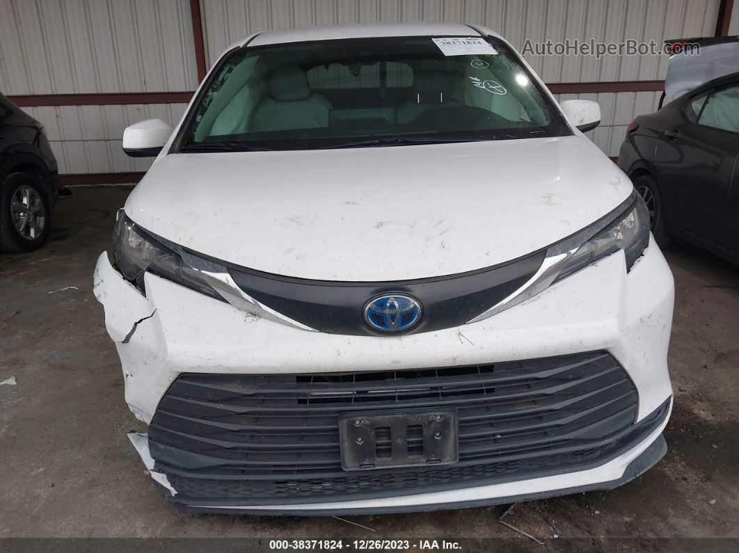 2022 Toyota Sienna Le White vin: 5TDKRKEC7NS099627