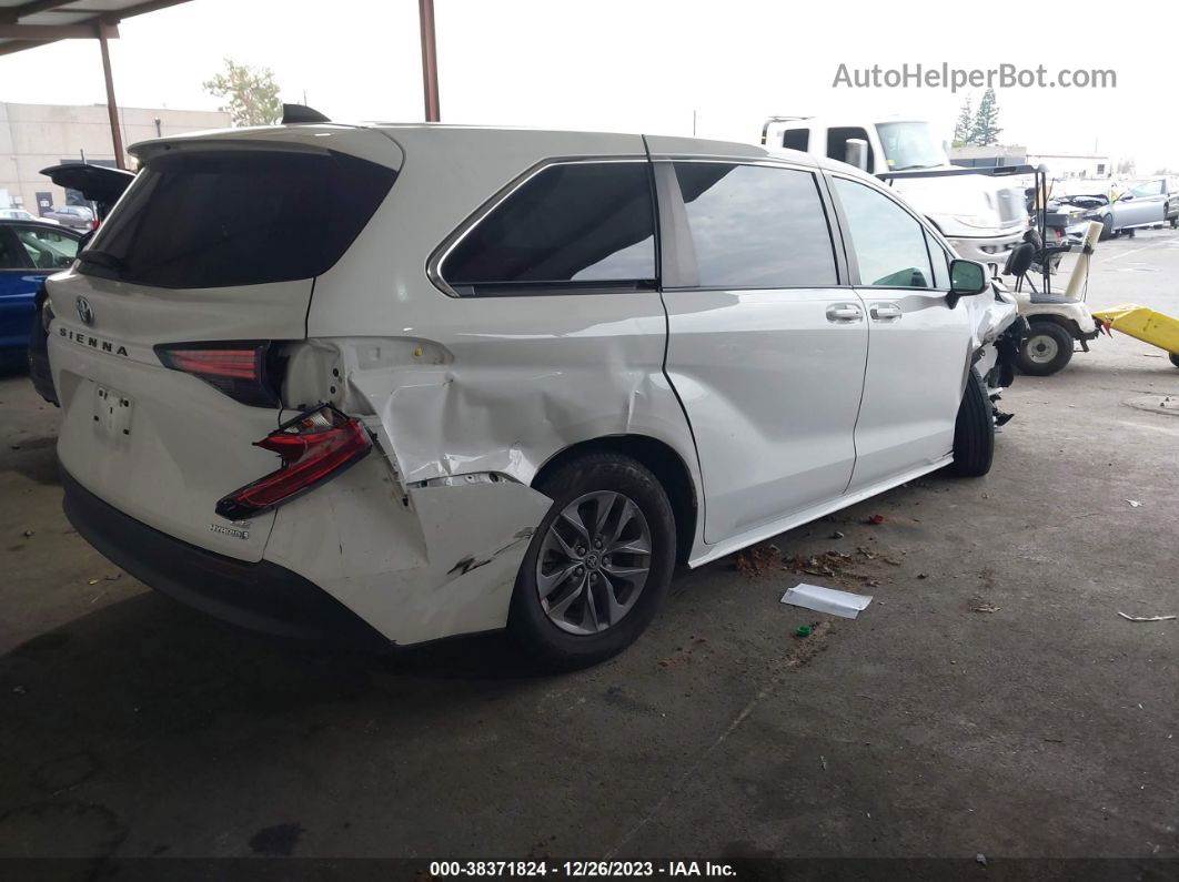 2022 Toyota Sienna Le White vin: 5TDKRKEC7NS099627