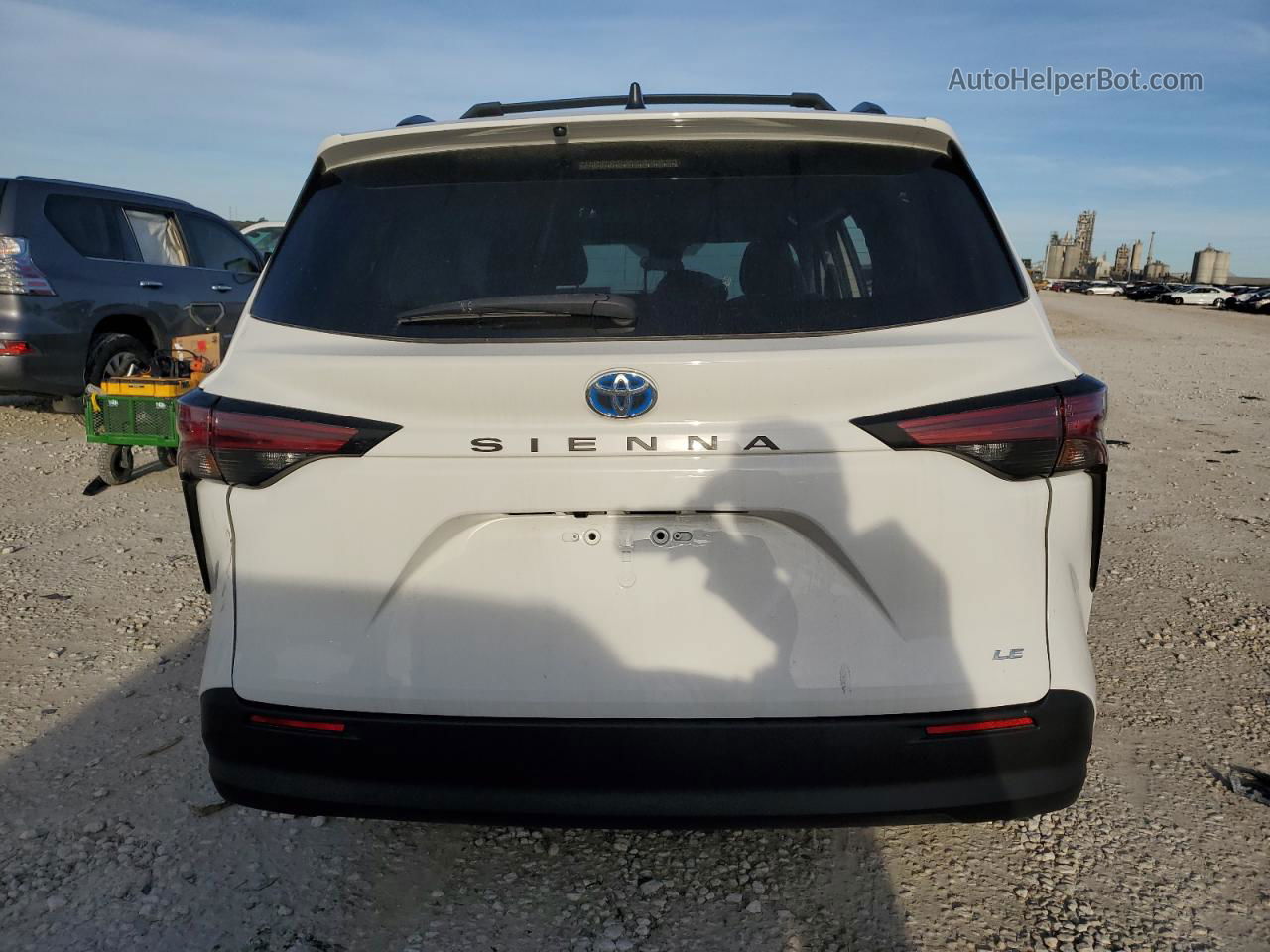 2022 Toyota Sienna Le Белый vin: 5TDKRKEC8NS078902