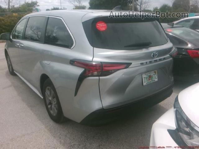 2022 Toyota Sienna Le Silver vin: 5TDKRKEC8NS102194