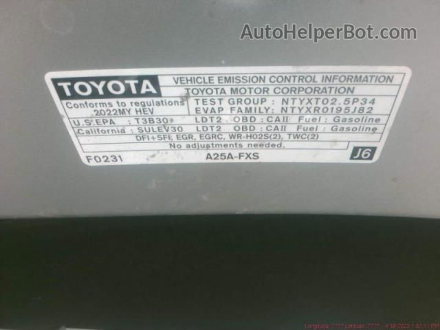 2022 Toyota Sienna Le Silver vin: 5TDKRKEC8NS102194