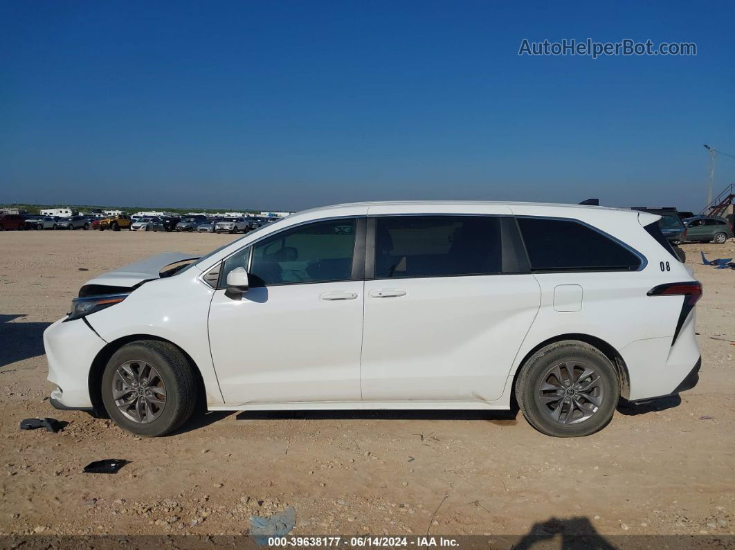 2022 Toyota Sienna Le White vin: 5TDKRKEC8NS109677