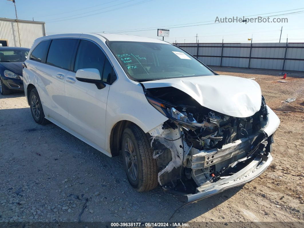 2022 Toyota Sienna Le White vin: 5TDKRKEC8NS109677