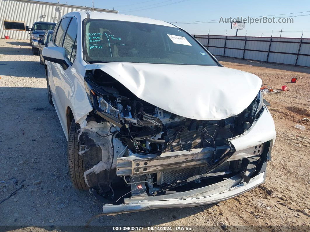 2022 Toyota Sienna Le White vin: 5TDKRKEC8NS109677