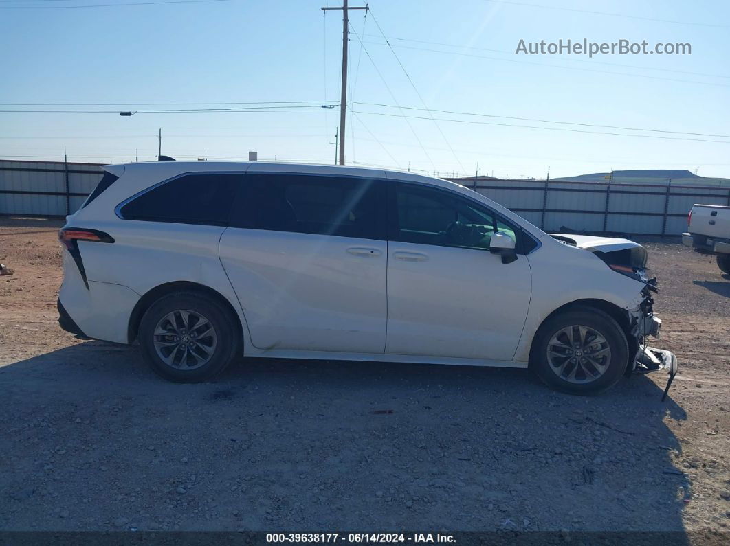 2022 Toyota Sienna Le Белый vin: 5TDKRKEC8NS109677