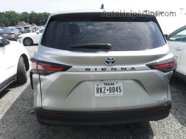 2022 Toyota Sienna Le Silver vin: 5TDKRKEC9NS113107